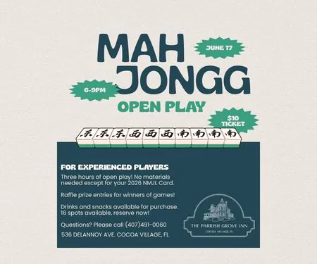 Mah Jongg graphic for June 17 Open Play