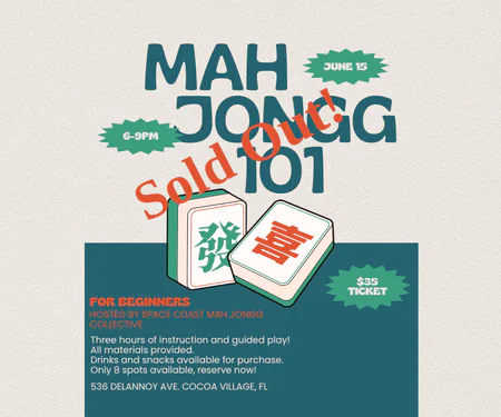 Mah Jongg 101 Sold Out graphic
