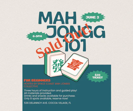 June 3 Mah Jongg 101 graphic - now sold out