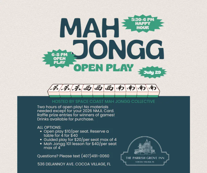 Mah Jongg details and graphic