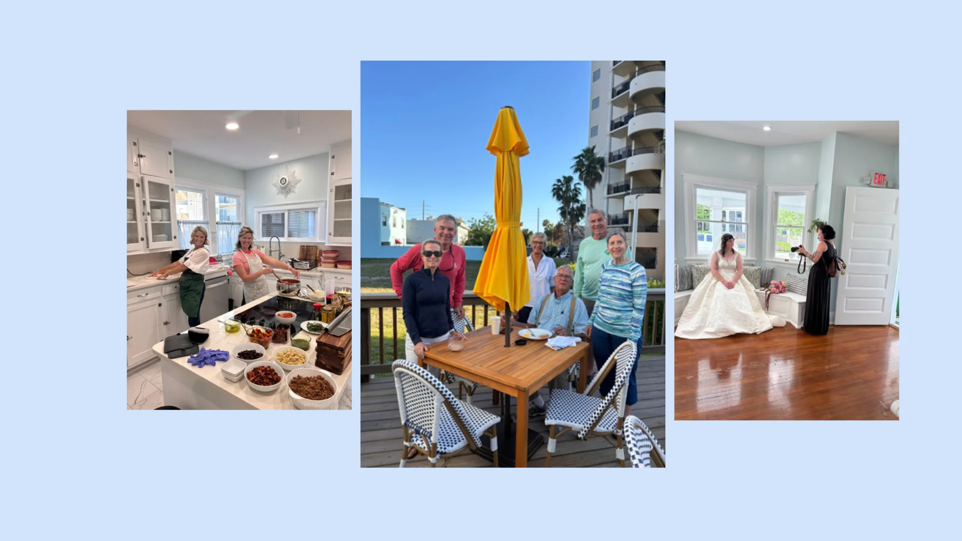 February photos at the Inn - Grady bunch boaters
